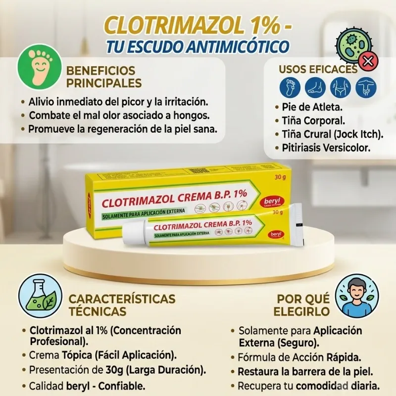 CLOTRIMAZOL EN POMADA 30g ( Vence 3/26)