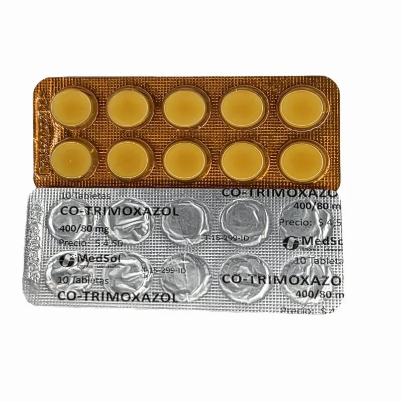 💊Co-trimazol (Sulfaprim)(sulfametoxazol +trimetoprima)10 tabletas 400/80mg 