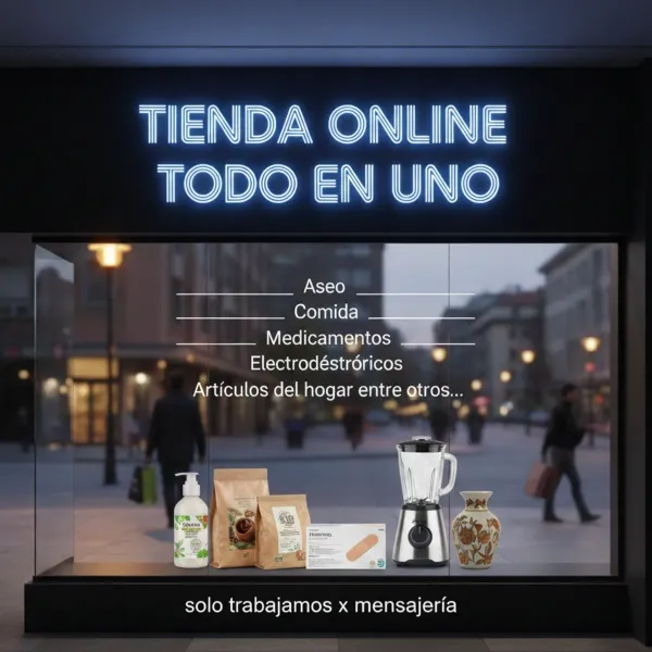 1. ✨ Todo lo que necesitas en un solo lugar ✨
Solo trabajamos por mensajería
Contactanos via WhatsApp
Responderemos en los horarios pertinentes.
2. 🛍️ Tu Tienda Online Todo en Uno
Atención únicamente por mensajería o vía WhatsApp. Ten paciencia, te atenderemos en el horario establecido.
3. 🌐 Variedad, calidad y comodidad en un mismo espacio
4. 📦 Compra fácil, rápido y seguro: Todo en Uno
Recuerda: la atención es únicamente por mensajería o llamada. Te atenderemos en el horario correspondiente.