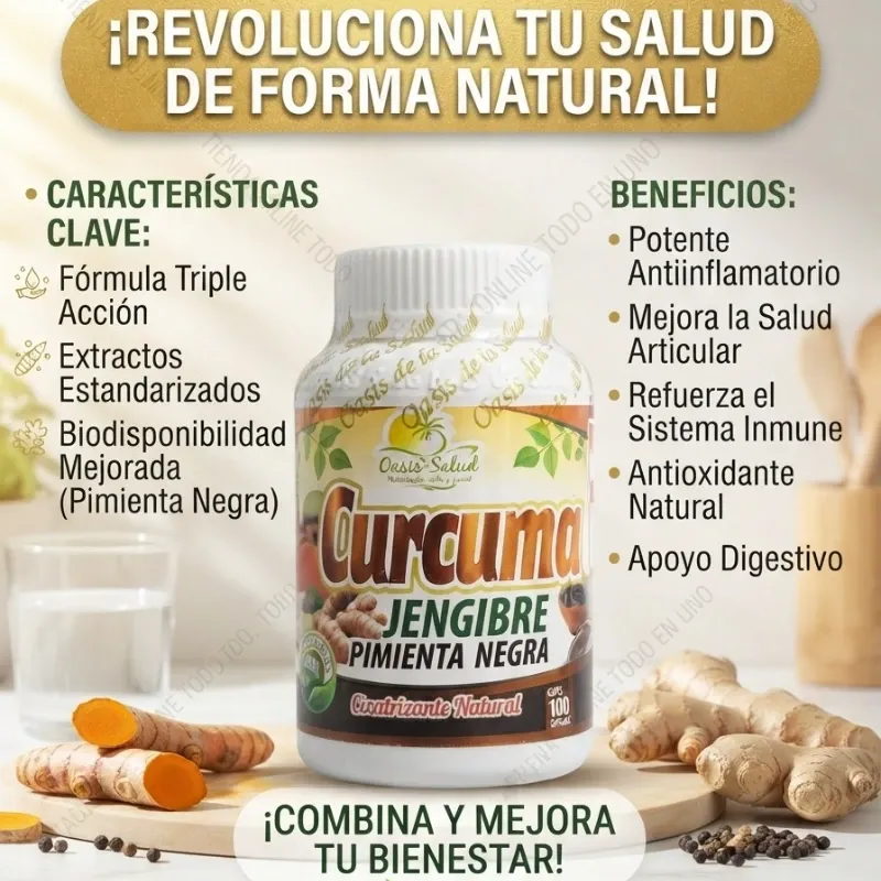 CURCUMA +GENJIGRE + PIMIEMTA NEGRA 100T