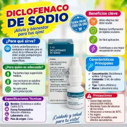 DICLOFENACO DE SODIO EN COLIRIO 5ML (VENCE 11/28)
