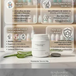 Diclofenaco de sodio 1%(jalea)Lo ideal para los dolores musculares vencen6/2027)