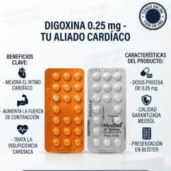 DIGOXINA 0.25mg 20TB VENCE (6 /2027)