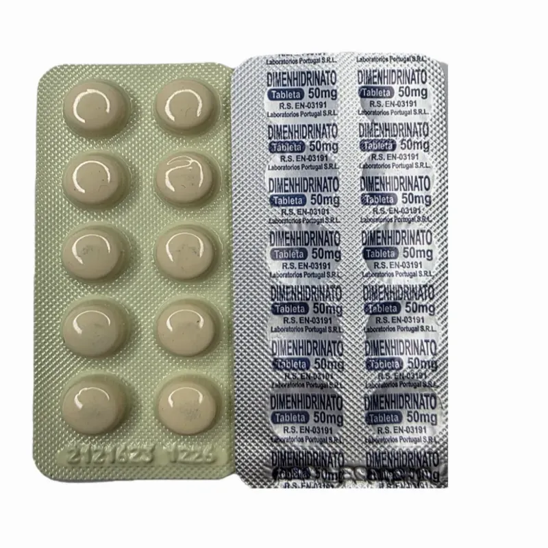 Dimenhidrinato (Gravinol 50mg,10t)