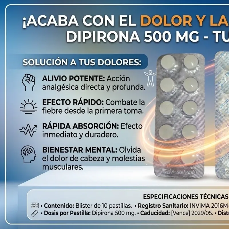 DIPIRONA 10 TB 500MG VENCE 5/2029