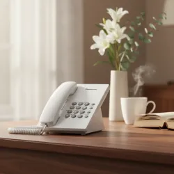 Teléfono fijo marca PANASONIC (40 USD)
