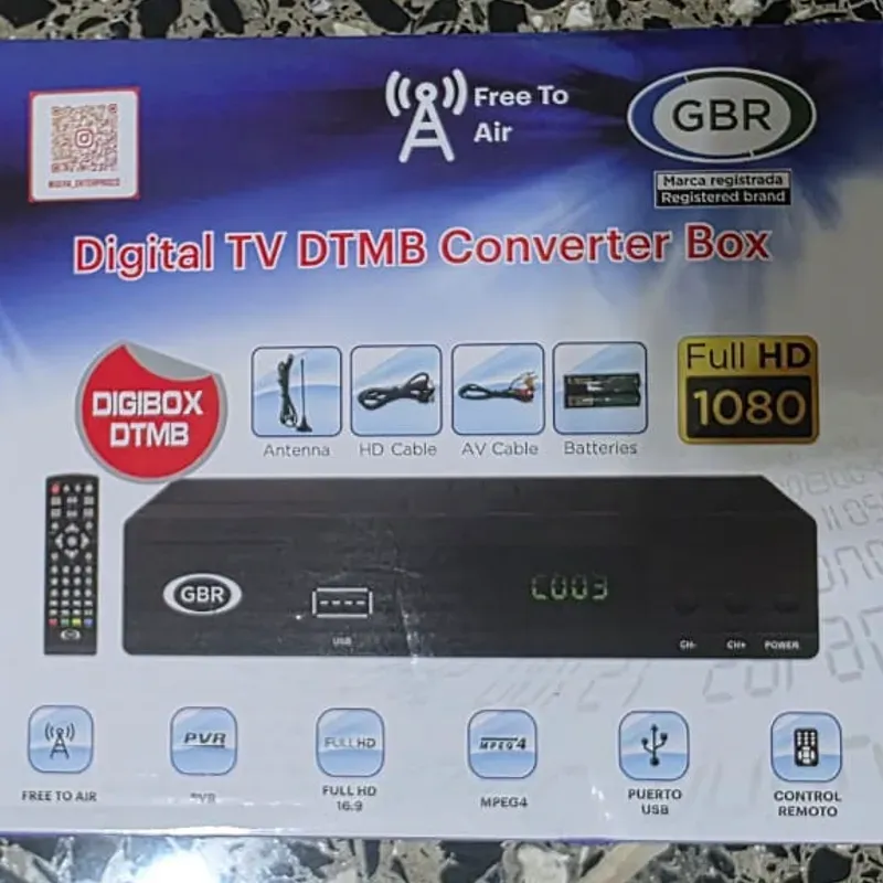 Caja Digital GBR DTMB FULL HD (40 USD)