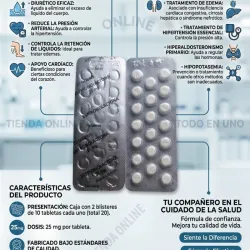 ESPIRINOLACTONA (25MG,20T)(VENCE 6-28)