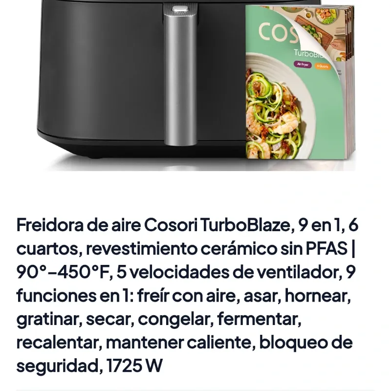 Freidora grande marca cosori