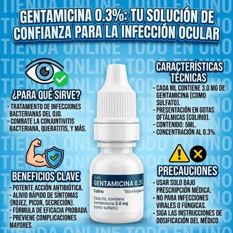 👁️ GENTAMICINA COLIRIO (VENCE 4-26)
