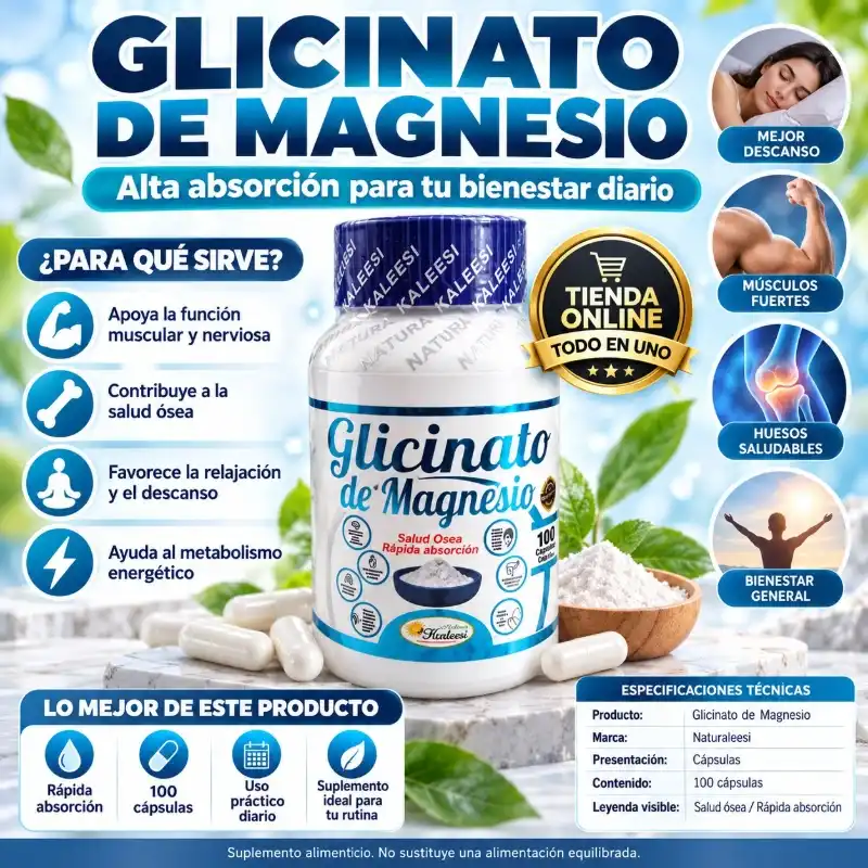 GLICINATO DE MAGNESIO 100T