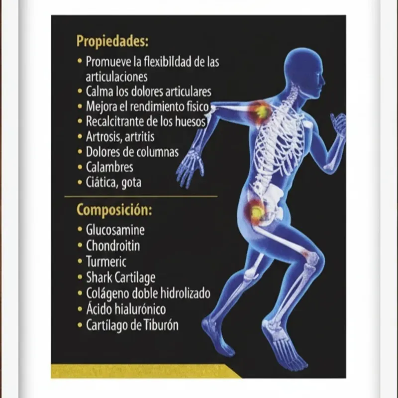 Glucosamine con chondroitin(100 capsulas)500mg