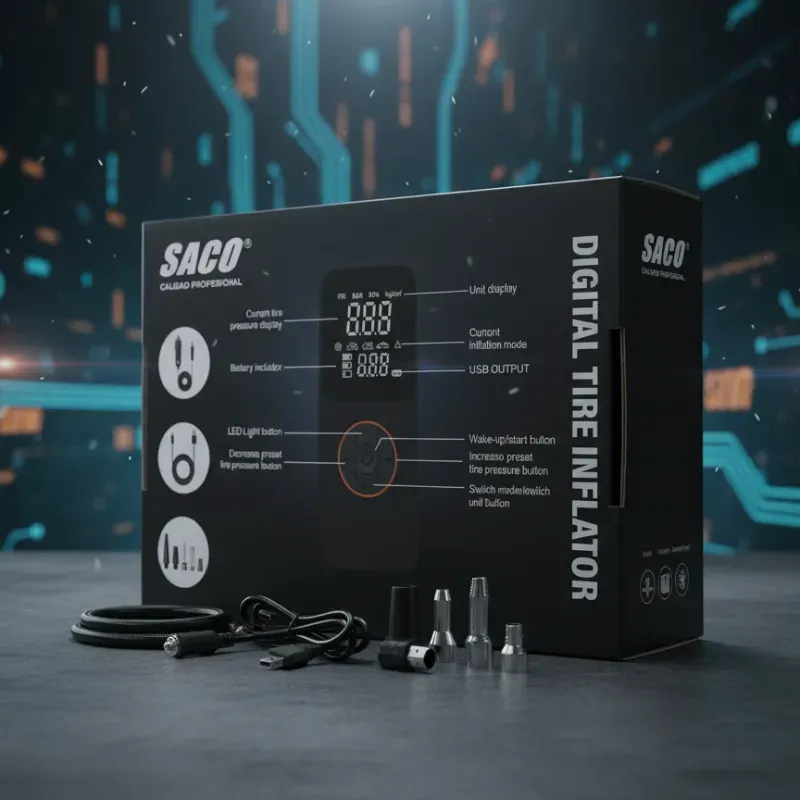 Inflador de Neumáticos Digital Portátil (o Compresor de Aire Inalámbrico) (80 usd)
