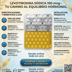 LEVOTIROXINA SODICA IMPORTADA (25t,100mg)(VENCIO 2-26 REBAJADA X LA FECHA)