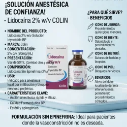 LIDOCAINA 2 % 50ML VENCE 8 /2028