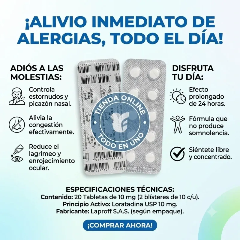 🤧 LORATADINA (10T 10MG)(VENCE 12-26)