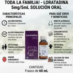 LORATADINA EN SUSPENSION 60ML VENCE 12/2028