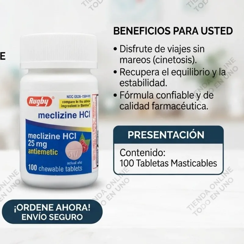 MECLECINE 100T 25MG (VENCE 1/28)