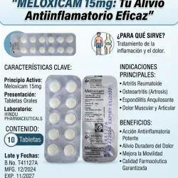 MELOXICAM 15 MG 10TB VENCE 11 /2027
