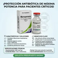 MEROPENEN 1000MG 1 BULBO (VENCE 8/28)