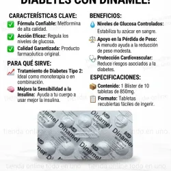 Metformina 10t 500mg (vence agosto 27)