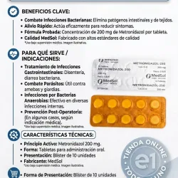 Metronidazol 10t 250mg