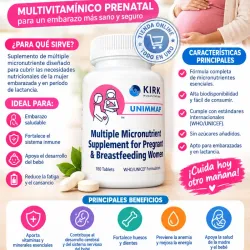MULTIVITAMINAS PRENATALES 180 CAPSULAS (VENCEN 07/29)