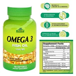 Omega 3 (pomo de 100 capsulas,1000mg)