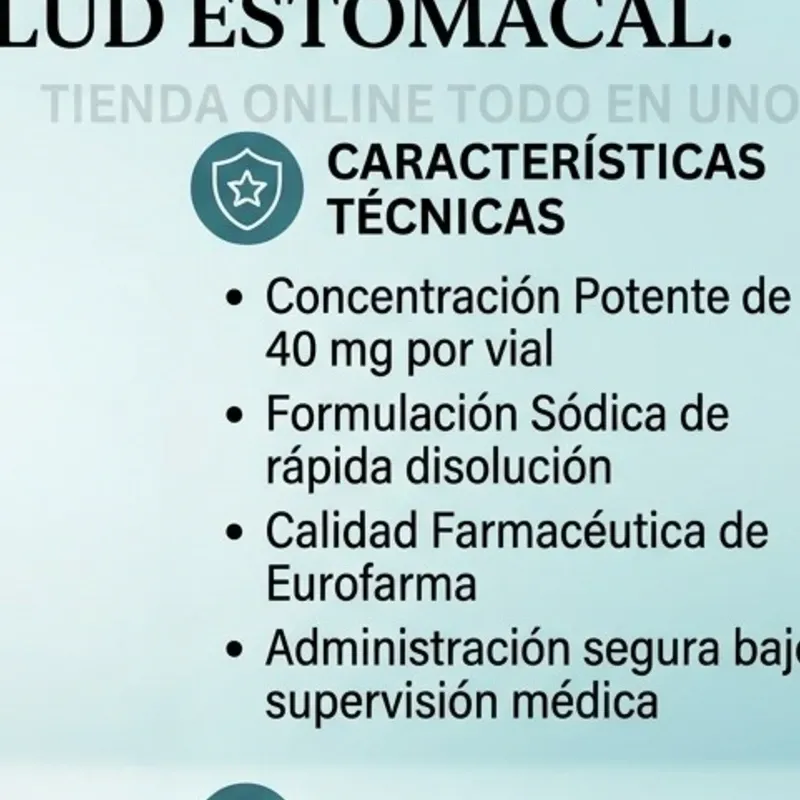 OMEPRASOL SODICO INYECTABLE 40MG