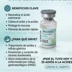 OMEPRASOL SODICO INYECTABLE 40MG