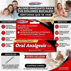 Oral analgesic (benzocaine 20%)
