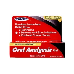 Oral analgesic (benzocaine 20%)