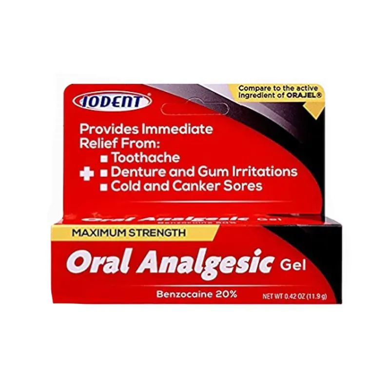 Oral analgesic (benzocaine 20%)