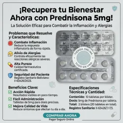 PREDNISONA 5MG 10T (VENCE 06/27)