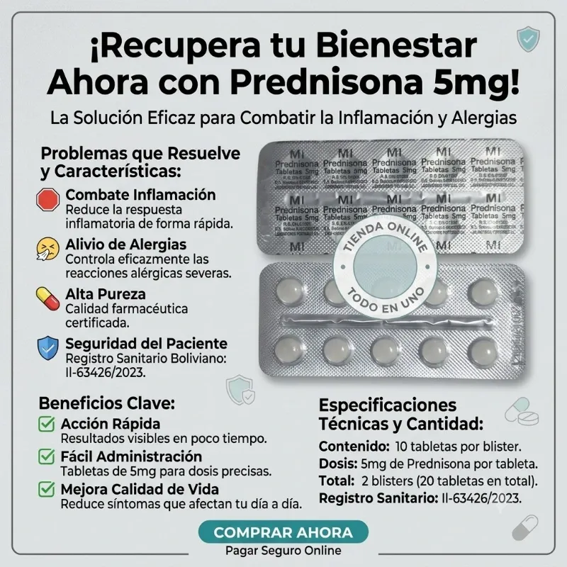 PREDNISONA 5MG 10T (VENCE 06/27)