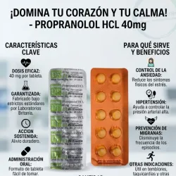 PROPRANOLOL 40MG 10 TB