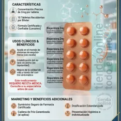 RISPERIDONA 10T,2MG (VENCE 10-28)