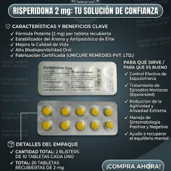 RISPERODONA 10 T 2MG (VENCE MAY/27)