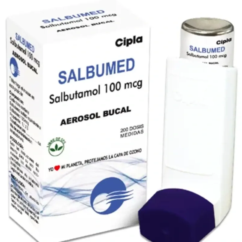 SALBUTAMOL EN ESPREY  100MCG ,,,200 DOSIS (VENCE 3-27)