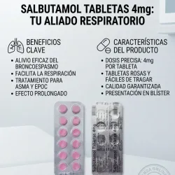 Salbutamol pastilla 10t,4mg (vence 7/28)