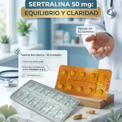 SERTRALINA 50 MG 10 TB VENCE (8/2028)