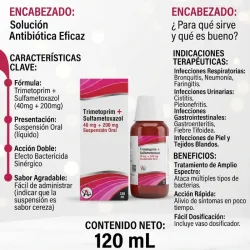 SULFAPRIN EN SUSPENSION 40MG+200MG 120ML (VENCE 07/27)