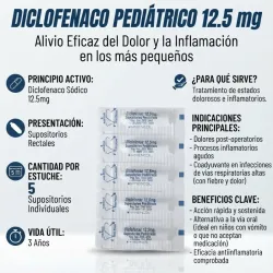 SUPOSITORIO DICLOFENACO 12.5 MG VENCE 1 /2029