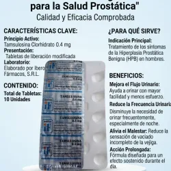 TAMSULOSINA 0.4MG 10 TB VENCE 3/2028