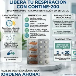 TEOFILINA 200MG,10T (VENCE 05-26)