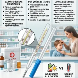 🌡TERMOMETRO MERCURIO DE LOS FINOS
