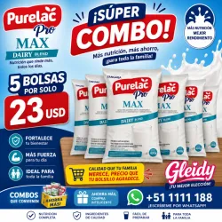 5 Bolsas de lechecen polvo de 400g