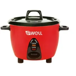 Olla arrocera 1.5 litros(3 latas de leche condensada ) marca Gwell nueva en su caja color rojo .