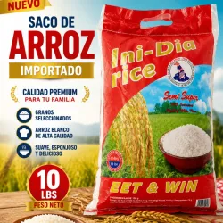 Saco de arroz 10lb impotado