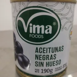 Aceituna negras sin hueso (190g)